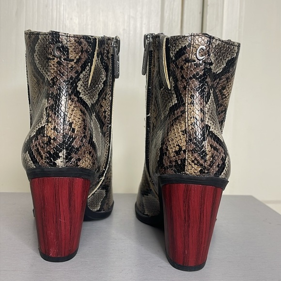 Circus by Sam Edelman Booties Cornell Snakeskin Print Boots Womens Size 6.5 - Picture 4 of 9